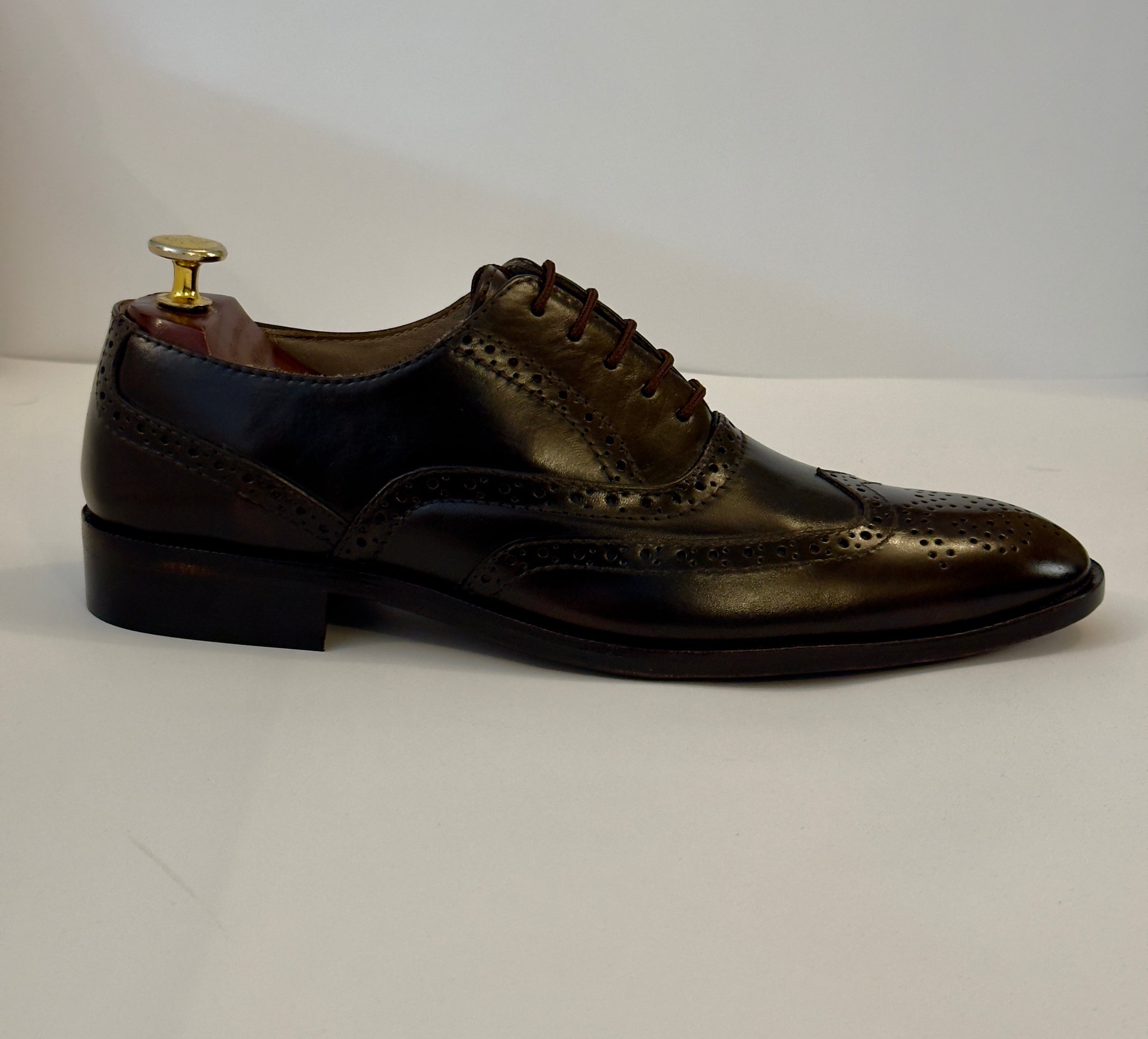 Maroon Wingtip Oxfords