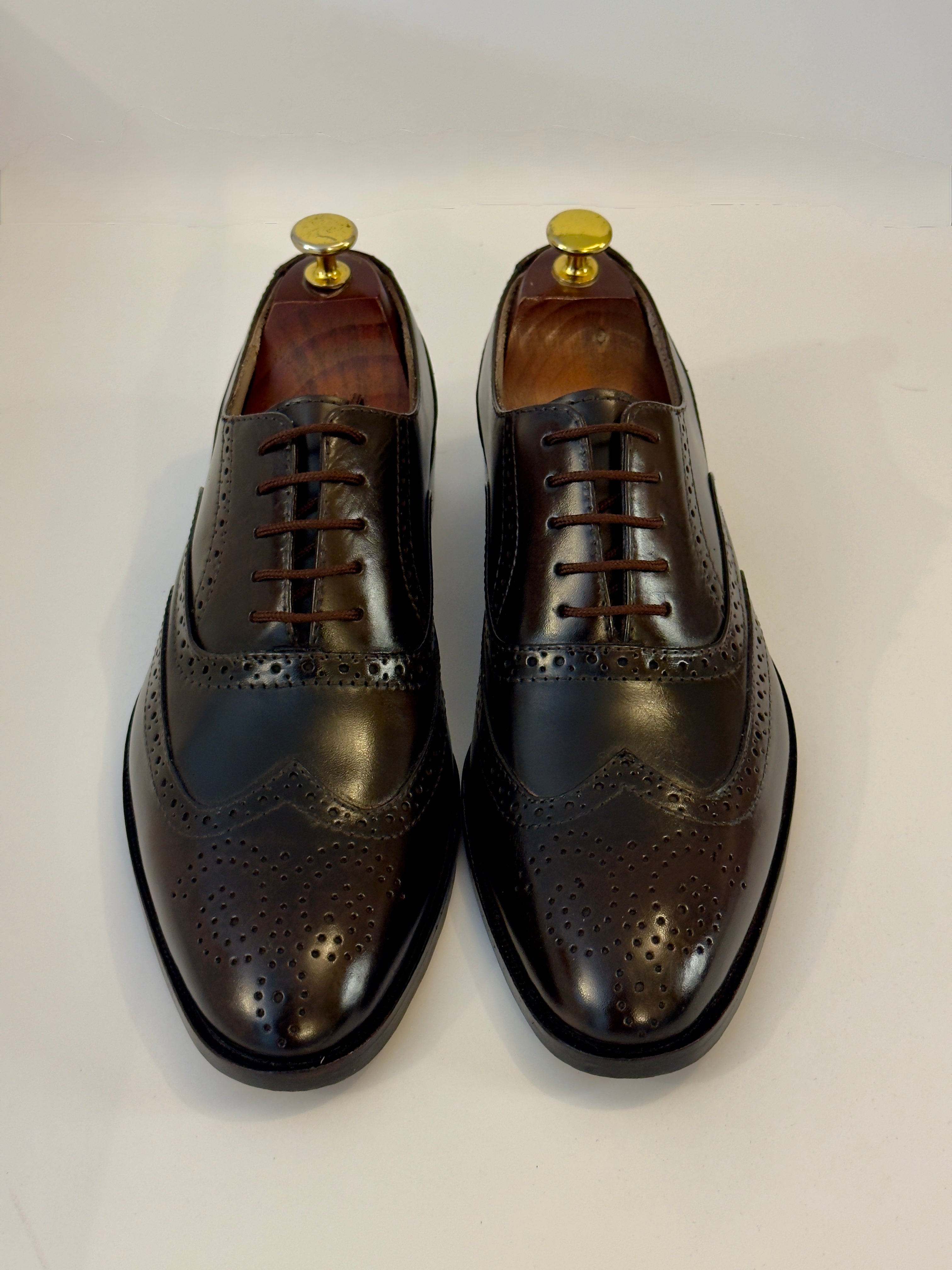 Maroon Wingtip Oxfords