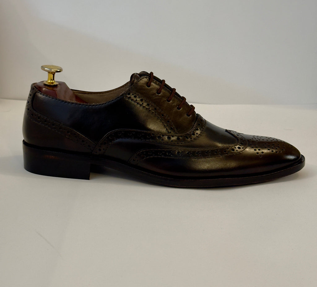 Maroon Wingtip Oxfords
