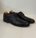 Black Crocodile Leather Derbys