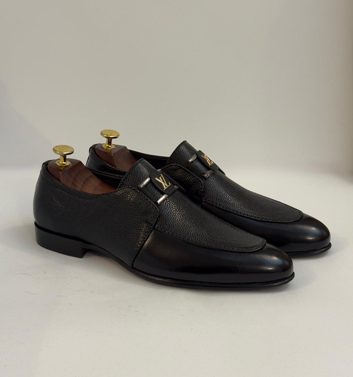 Black Buckled Loafers
