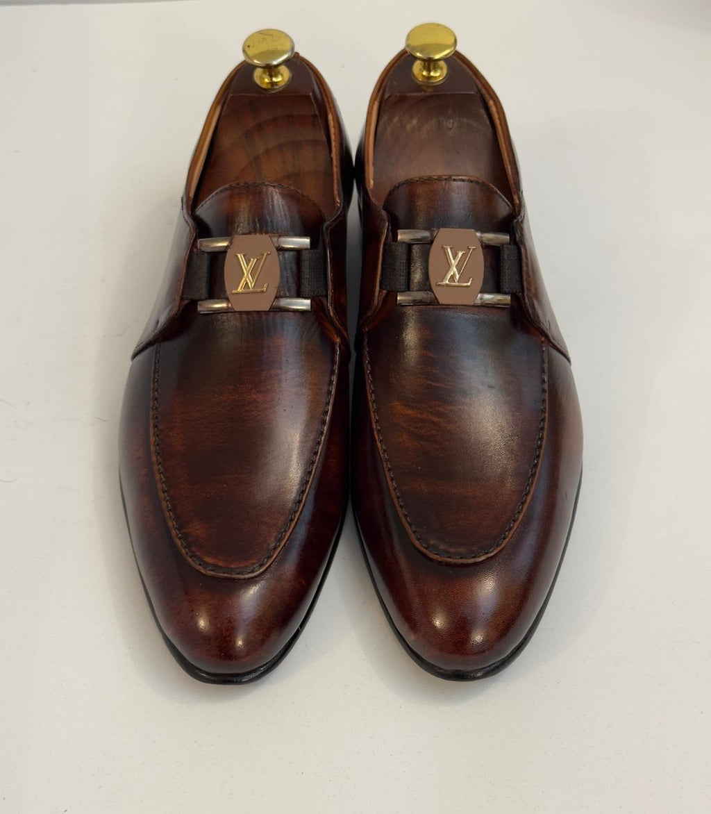 Brown Buckled Loafers